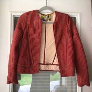 Anthropologie quilted blazer